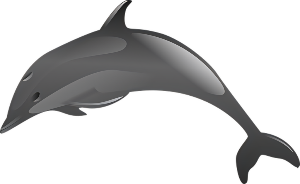Modern Dolphin Wallpaper: Sleek Design with Smooth Gradients