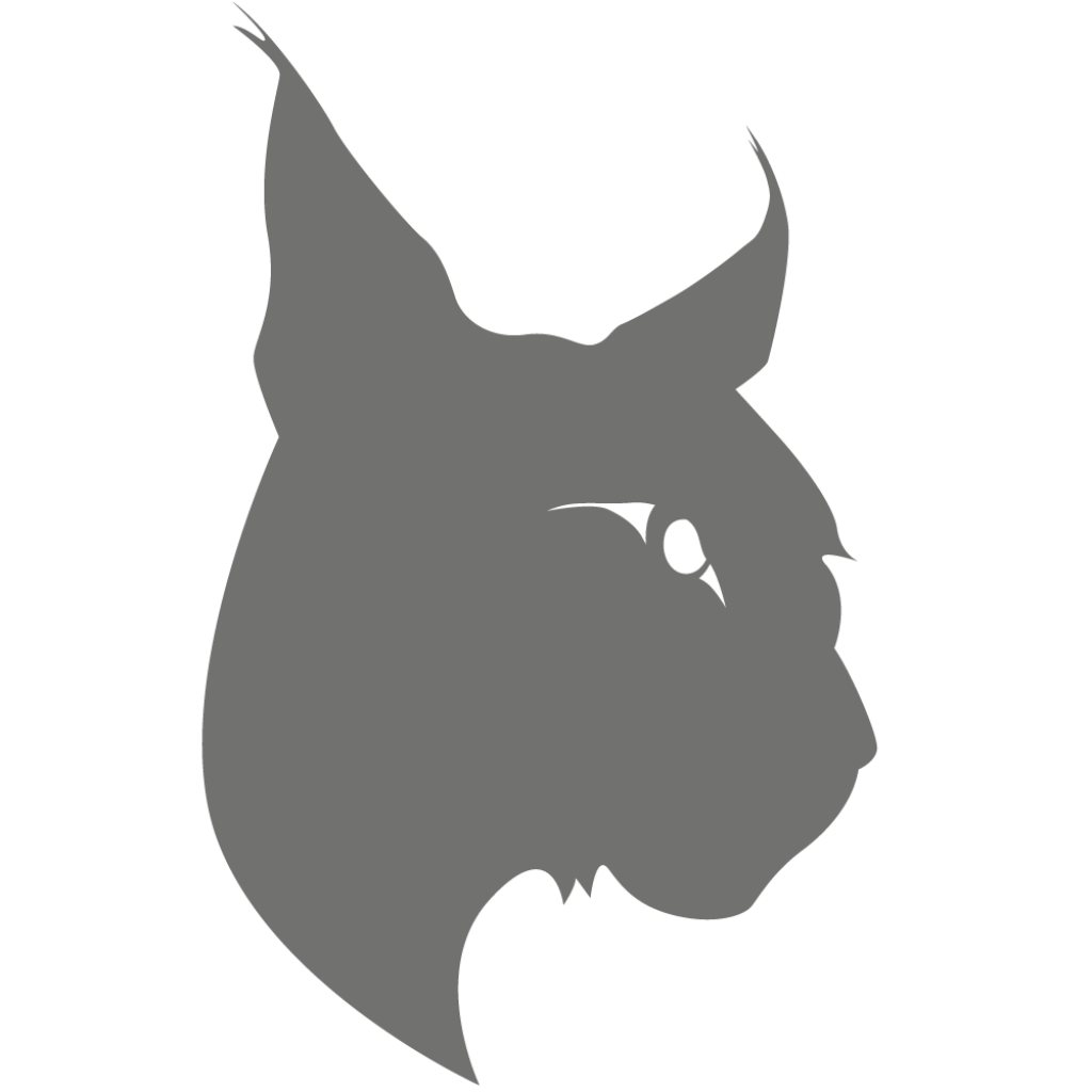 Stylized Lynx Silhouette Wallpaper - Minimalist Artistic Background