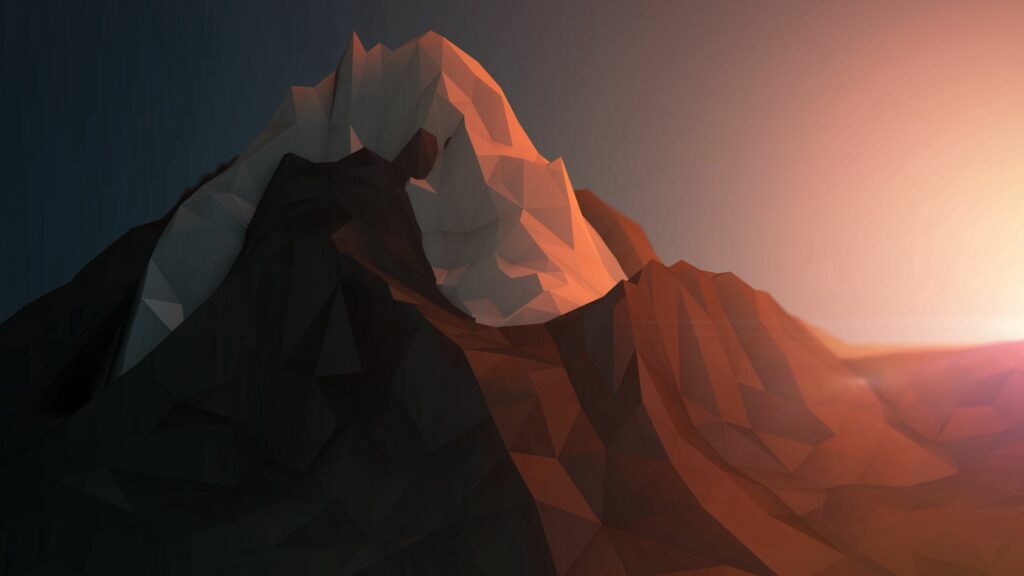 Geometric Mountain Landscape Wallpaper - 2560x1440 Ambient Light