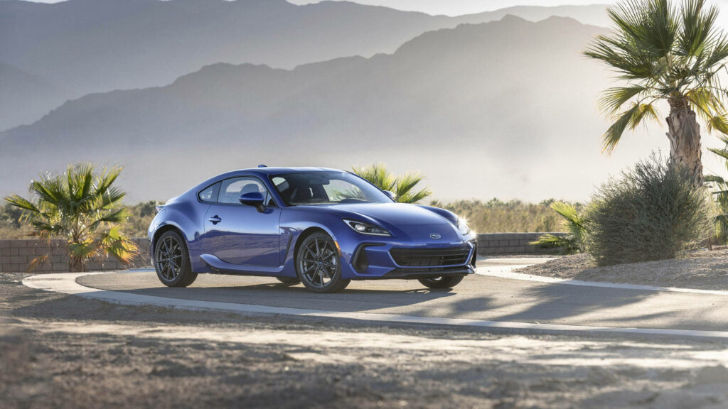 Subaru BRZ Wallpaper: Sleek Design in Scenic Desert Landscape