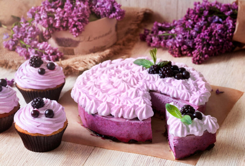 Delicious Homemade Desserts Galore: Spring Feast with Fruit Tarts, Fresh Berries, and Pastel Delights Wallpaper