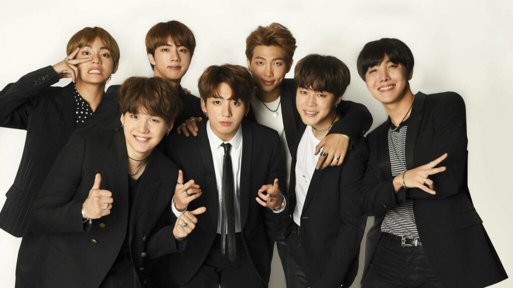 BTS Exudes Class and Sophistication in Formal Attire: A Stunning Wallpaper for Any Fan