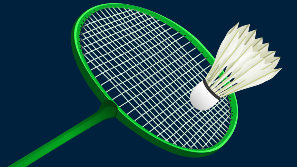 Badminton and Shuttlecock Digital Art Background Wallpaper