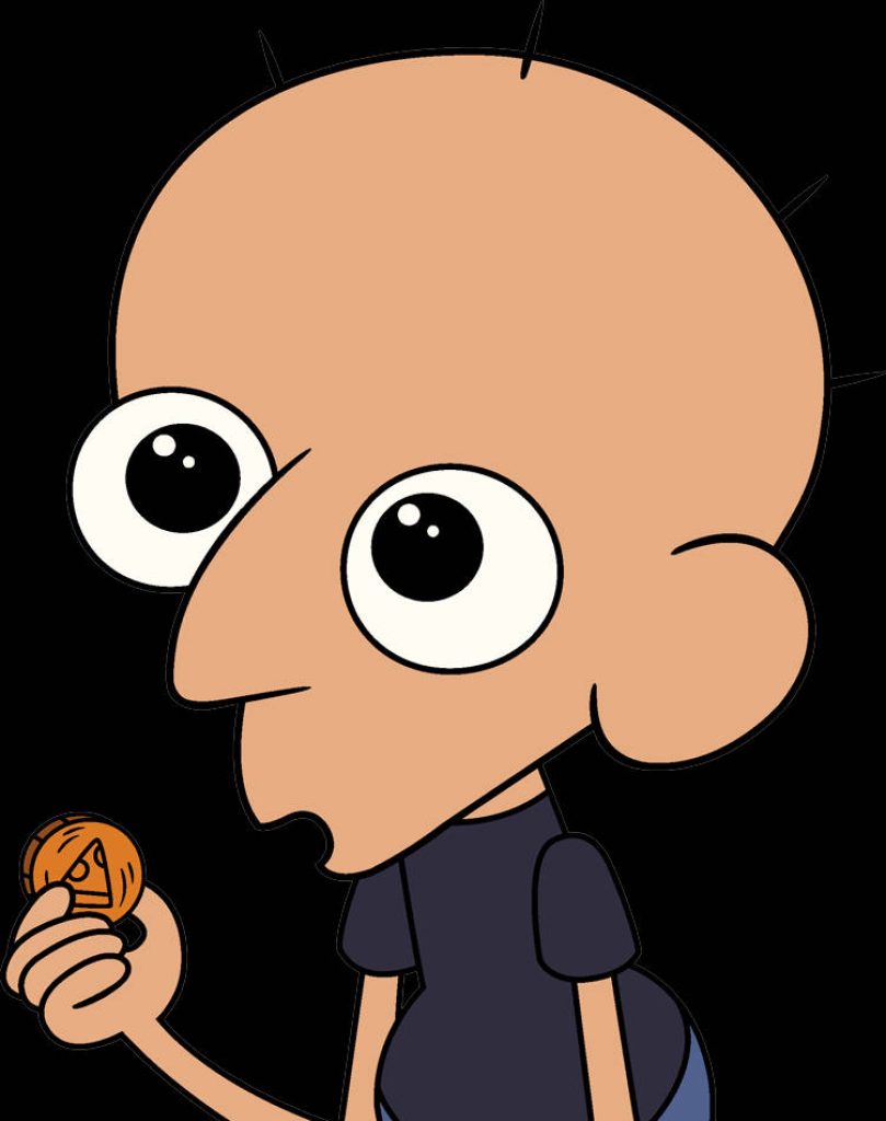 Sumo from Clarence holding Dalgona candy with triangle shape in Squid Game challenge wallpaper