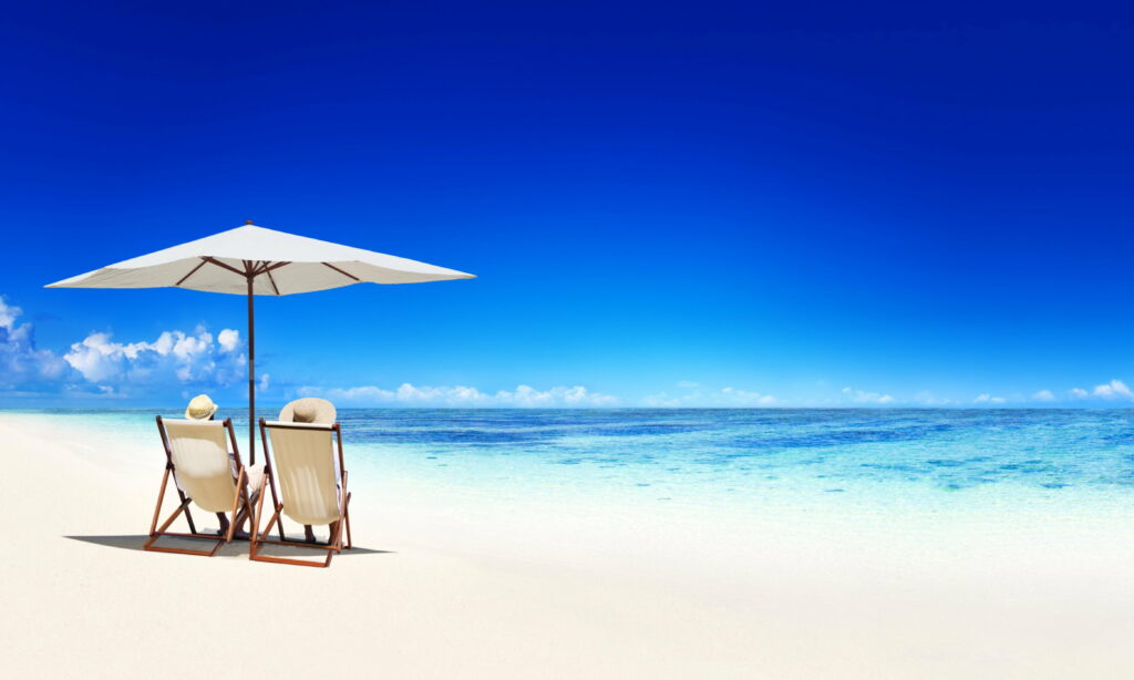 Serene Seaside Escapade: A Captivating HD Wallpaper of a Perfect Summer Getaway
