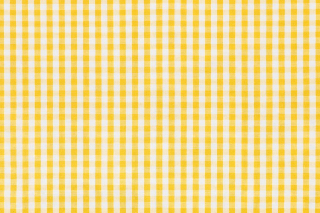 Yellow and white gingham pattern wallpaper bright cheerful seamless fabric texture background