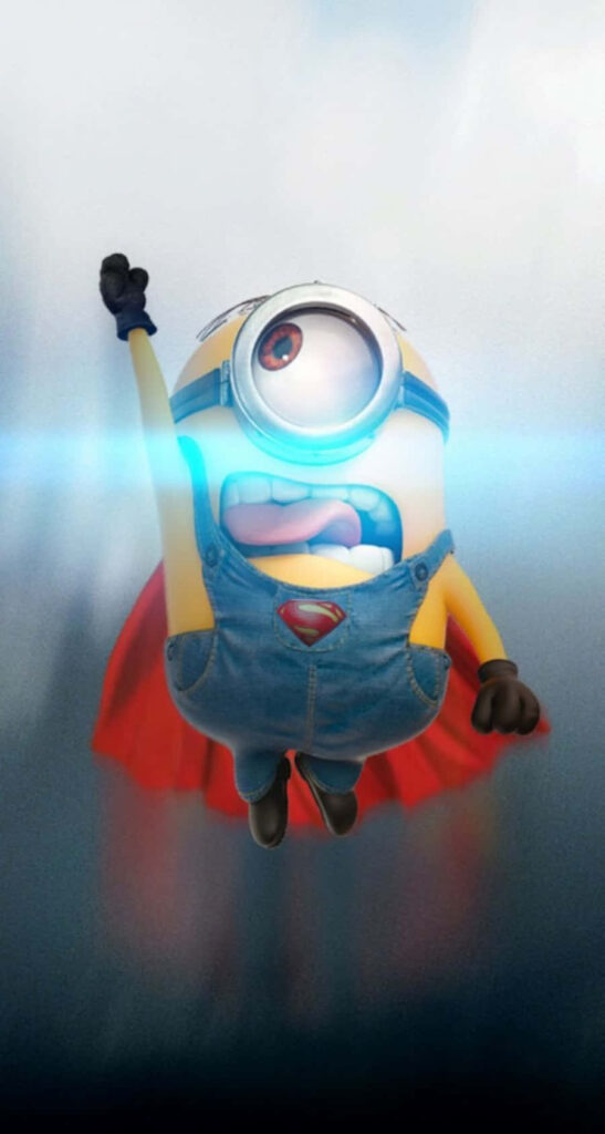 Superman Minion iPhone Wallpaper: Heroic Fun & Creative Design