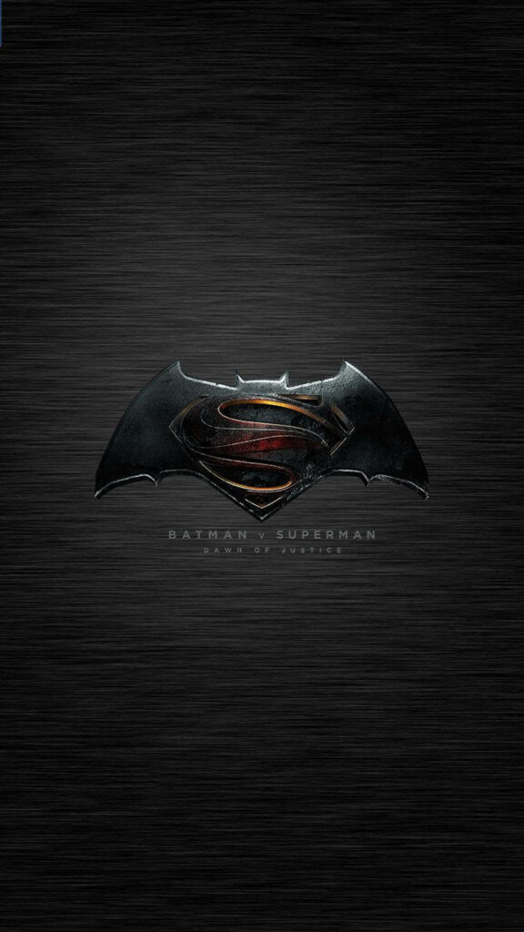 Batman Vs. Superman Dawn Of Justice - Epic Clash of Symbols Captured in High-Definition Iphone Wallpaper