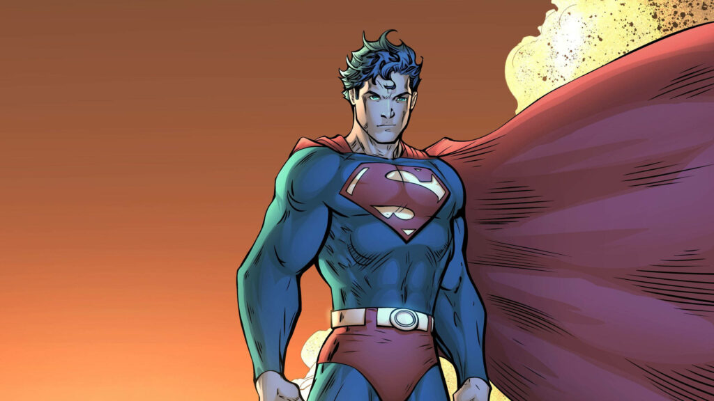Up in Flames: Superman Comic Book Wallpaper