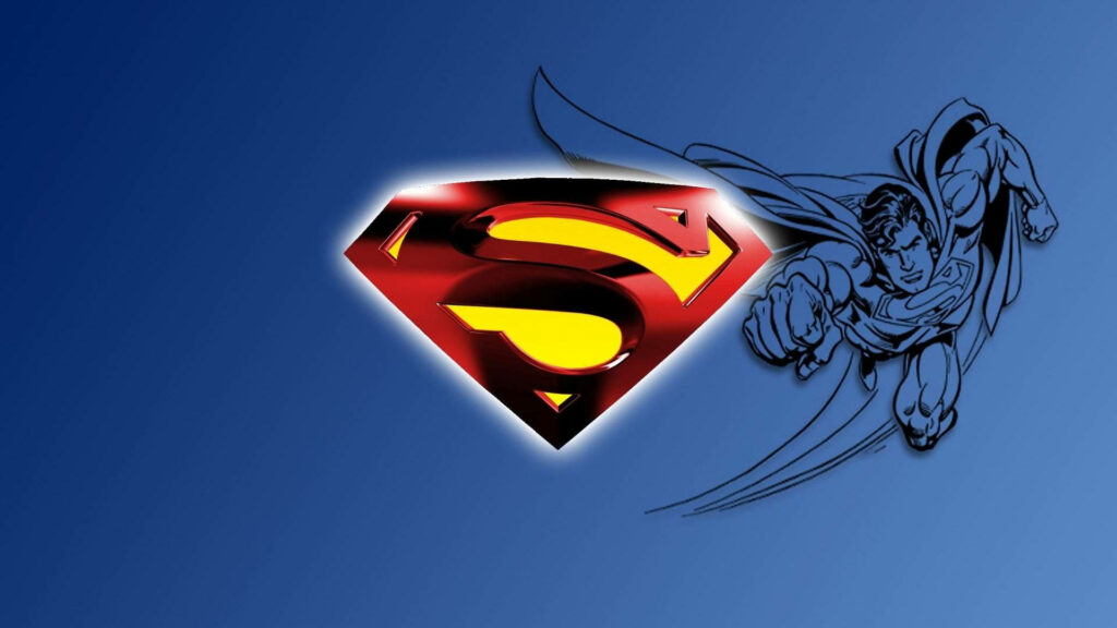Superman's Emblem: A Remarkable Wallpaper for Hero Worshipers