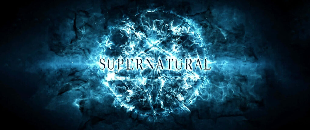 Electrifying Supernatural Logo Wallpaper: Dark Energy Vibes