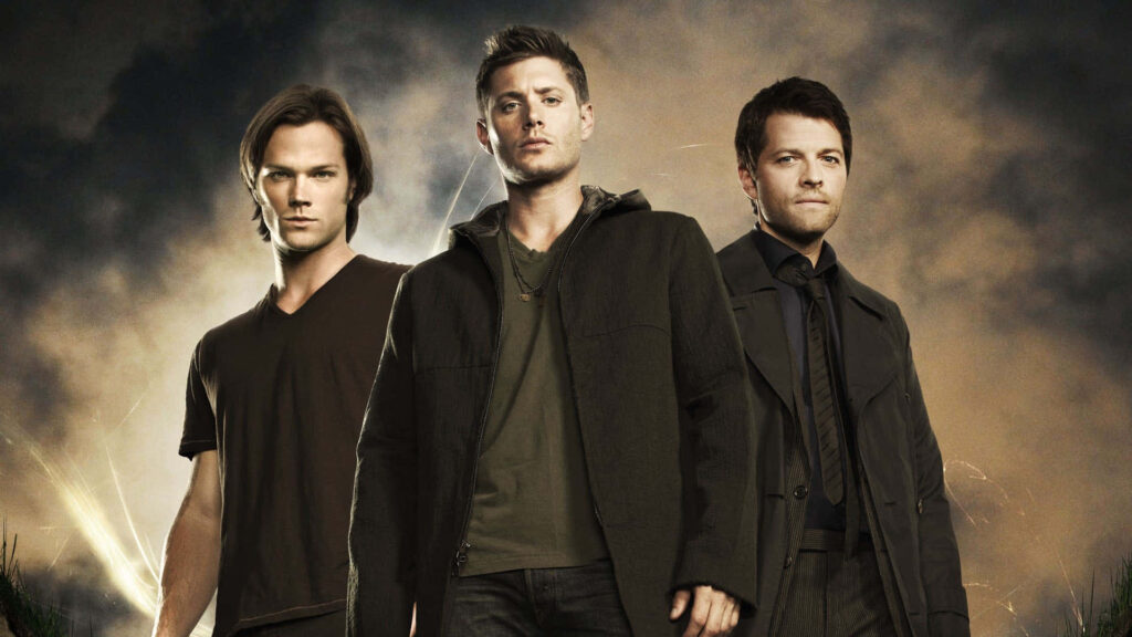 Supernatural Wallpaper: Heroic Characters in Dramatic Atmosphere