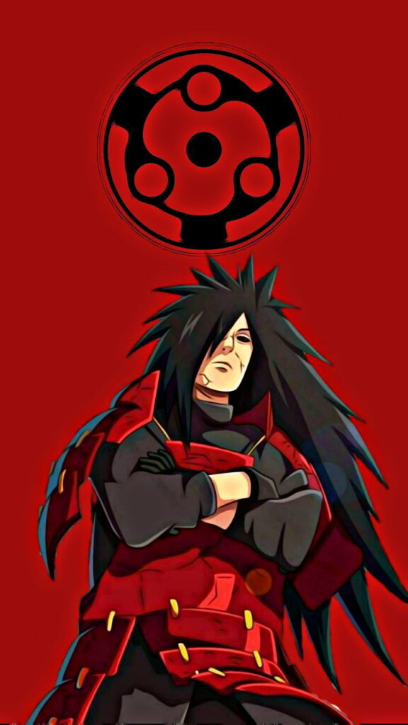 Uchiha Madara Unleashing the Eternal Sharingan: A Majestic HD Phone Wallpaper Masterpiece