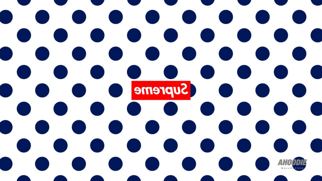 Supreme Perfection: Captivating Blue Polka-dot Pattern on a White Canvas Wallpaper