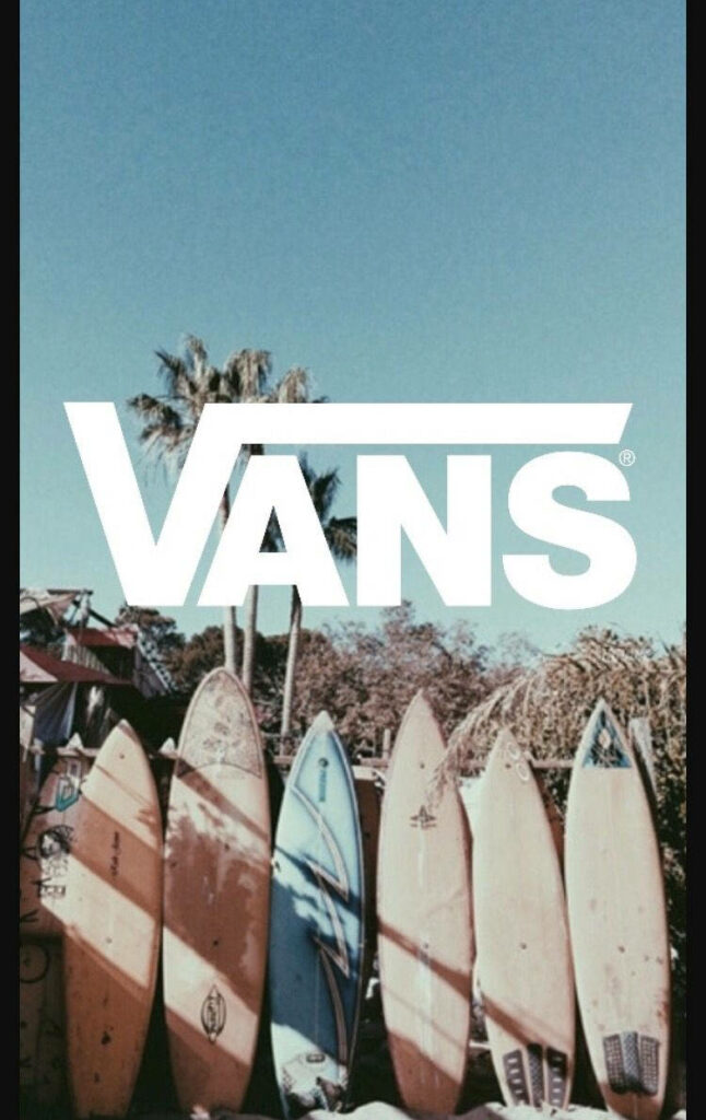 Waveside Cool: Vans Surf Aesthetic Wallpaper