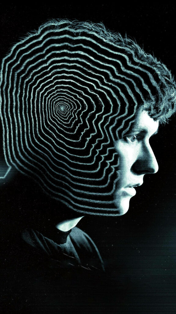 Surreal Black Mirror: Bandersnatch Wallpaper with Hypnotic Spiral Design