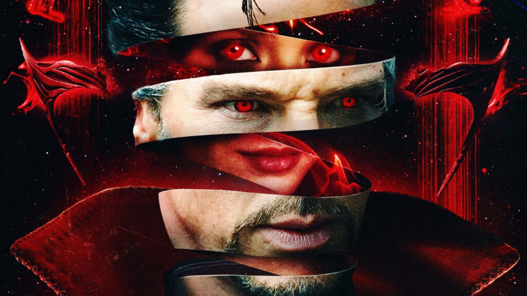 Doctor Strange Fragmented Face Wallpaper: Cosmic Design & Mystical Vibe