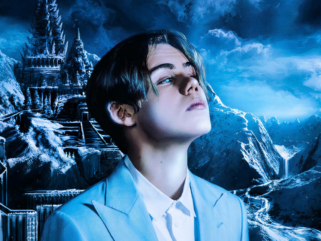 Surreal Fantasy Wallpaper: The Kid LAROI & Mystical Castle Scene