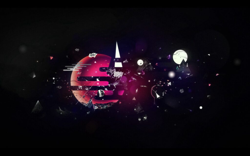 Surreal Fragmented Planet Wallpaper - Cosmic Abstract Background