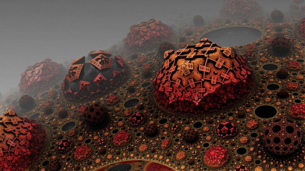 Surreal Geometric Landscape Wallpaper | Abstract 1920x1080 Background