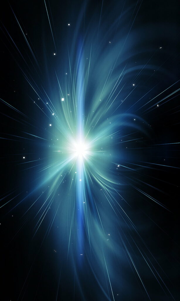 Galactic Lightshow: A Majestic Surrounding for Your HD Phone Wallpaper Background