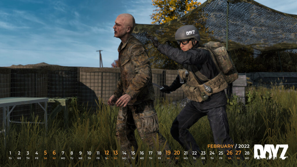Deadly Stealth: DayZ Survivor Executes a Zombie in a Stunning Display of Survival Skills Wallpaper