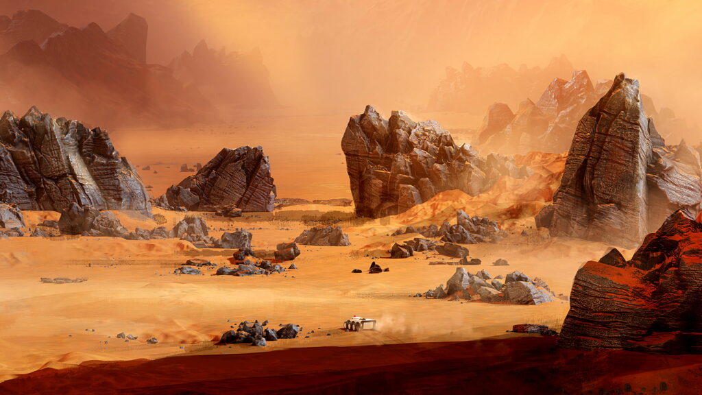 Surviving Mars: Red Planet Exploration in Stunning HD Wallpaper Background Photo for PC Gaming and Video Games