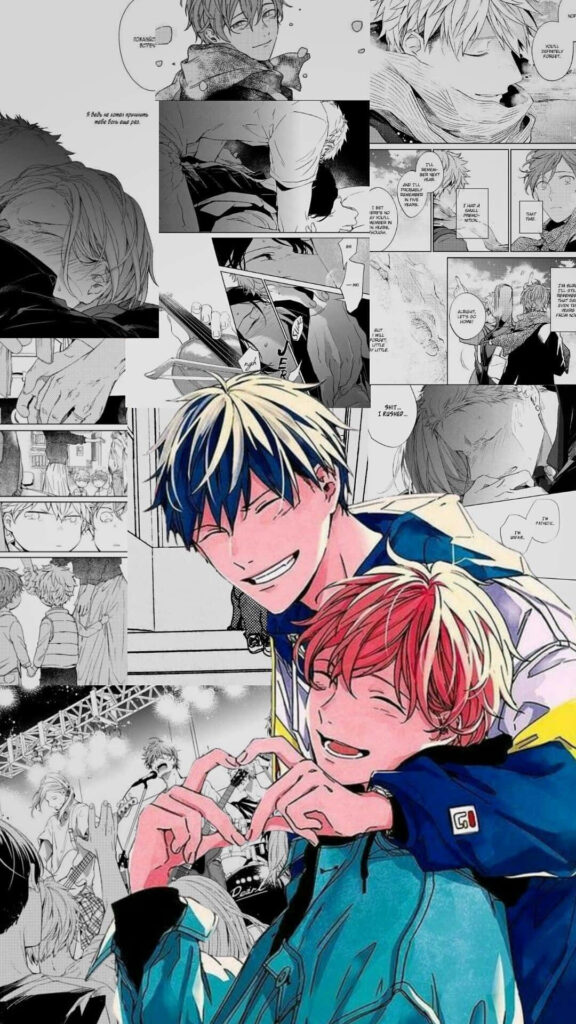 Mafuyu and Ritsuka's Adorable Anime Journey Unveiled Through Manga Panels Wallpaper