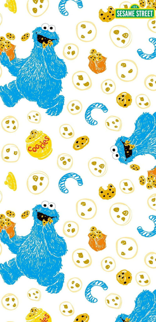 Sweet Conversations with Cookie Monster: WhatsApp Chat Wallpaper