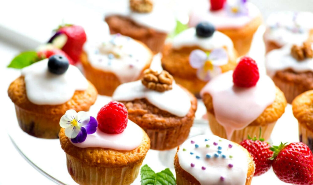 Satisfy Your Sweet Cravings with an Array of Irresistible Desserts: An Appetizing Medley of Colorful Delights Await! Wallpaper