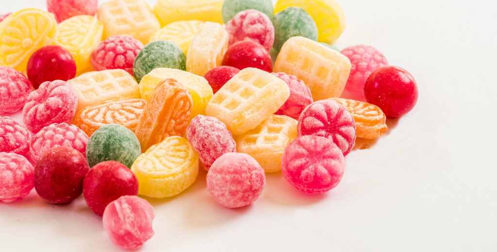Sugar Rush: A Delectable Candy Feast for the Eyes Wallpaper