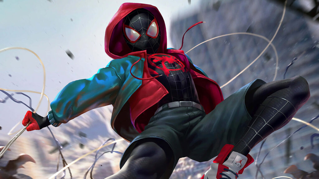 Powerful and Diverse: Miles Morales, The Extraordinary Spider-Man Takes Flight! Wallpaper