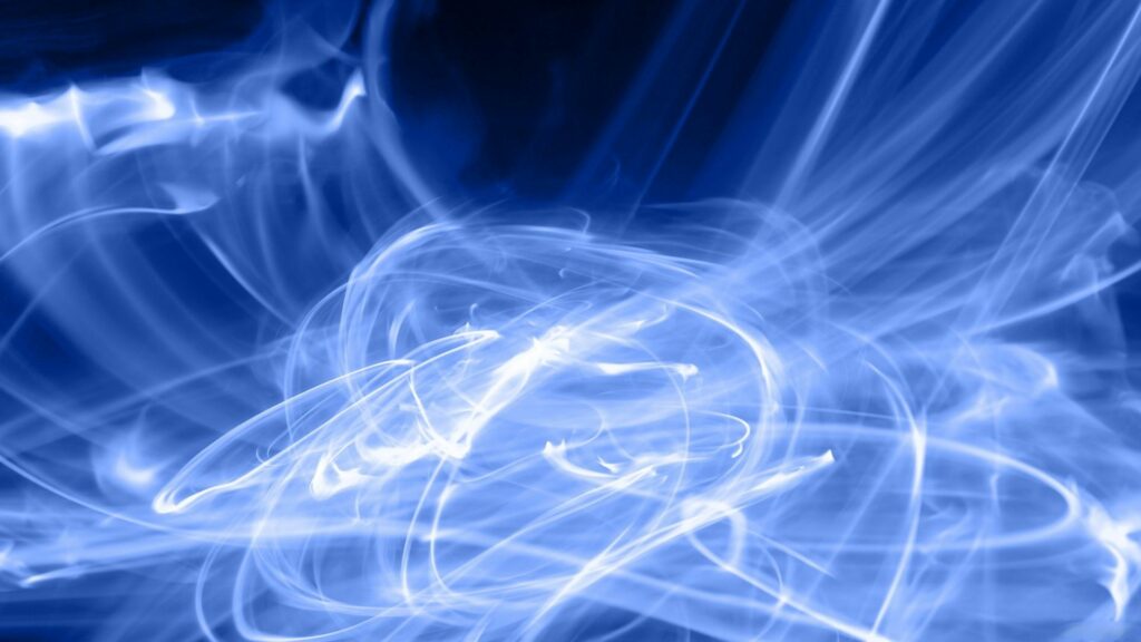 Abstract Blue Smoke Wallpaper - Mysterious 1920x1080 Background