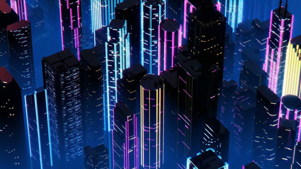 Synth Night in the City: A Retrowave Neon Escape - 4K Wallpaper
