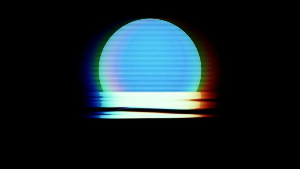 Midnight Serenade: Synthwave Dreamscape of Vibrant Neon, Enchanting Moon, and Nostalgic Retro Vibes Wallpaper