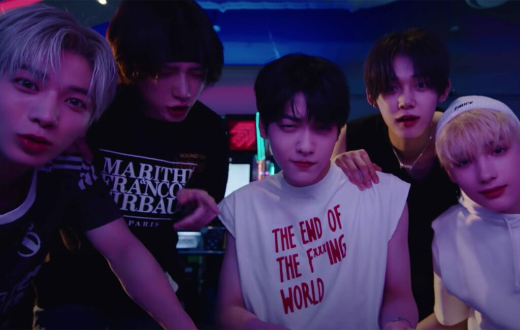 TXT Members in Vibrant KPOP HD Wallpaper Background Photo