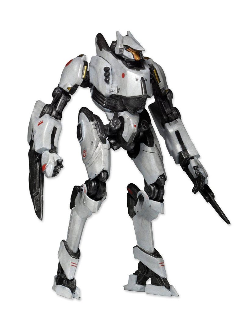 Pacific Rim Tacit Ronin Jaeger sleek white black mecha with iconic blade arms wallpaper background