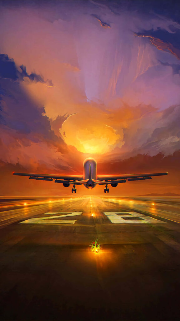 Innovative Aviation: Embracing the Next-Gen iPhone Technology Onboard - Enriching Your Flight Experience Wallpaper