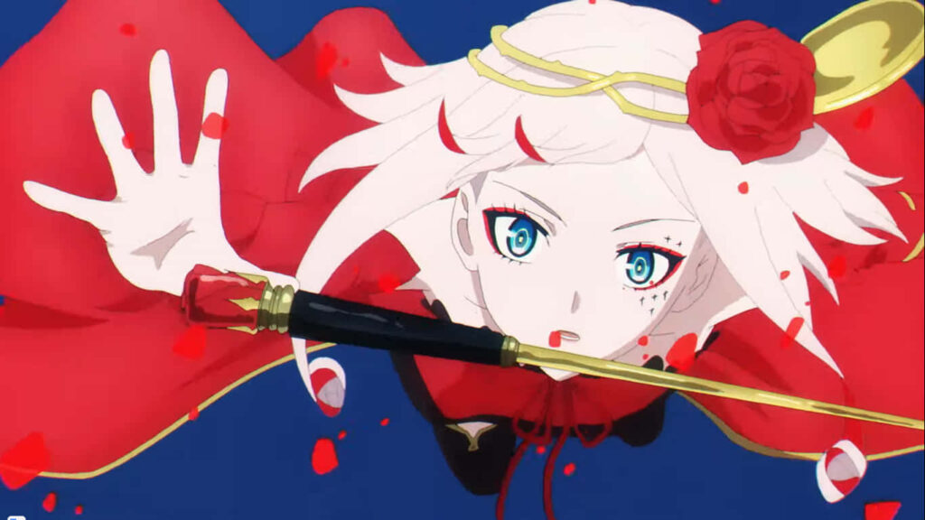 Dynamic Takt Op. Destiny Wallpaper: Bold Red & Rose Petals