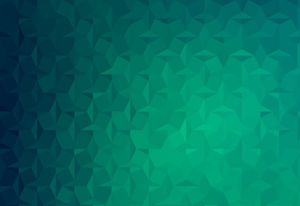 Calming Teal & Green Gradient Wallpaper with Geometric Relief Design