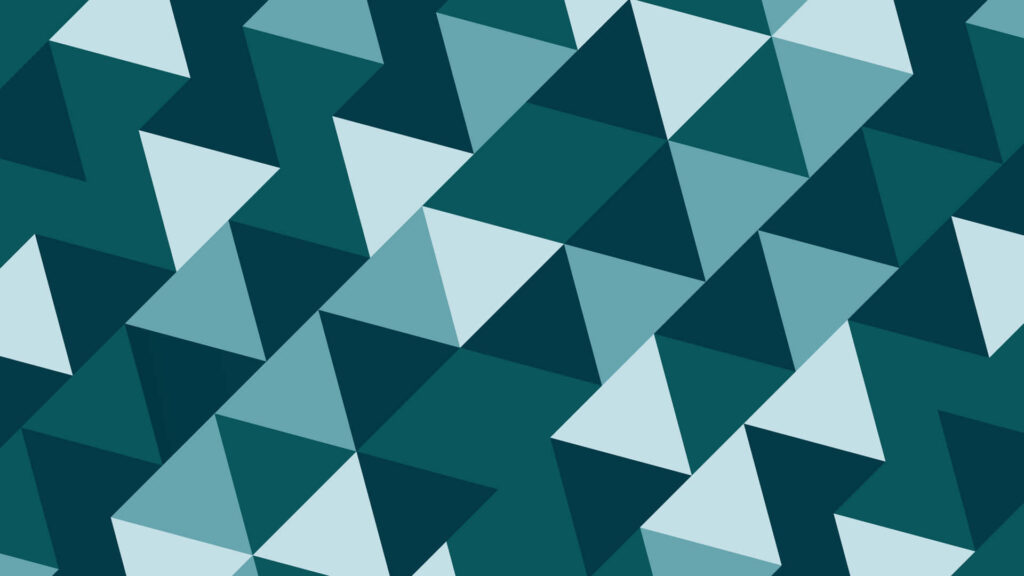 Teal & Blue Triangular Pattern Abstract Wallpaper - Modern Background