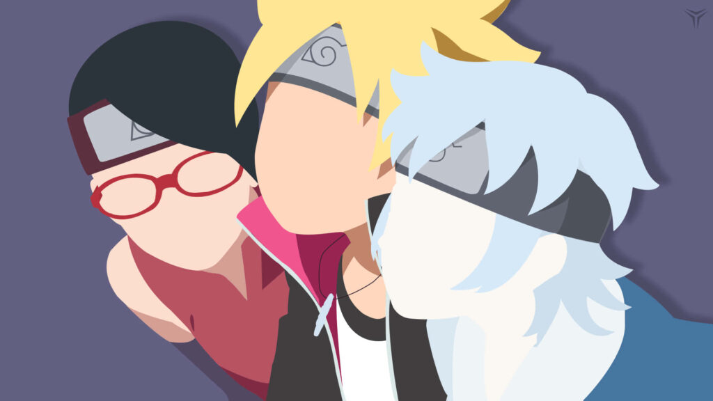 Embracing the Twilight: Naruto Team 7's Adventurous Pursuit Begins Wallpaper