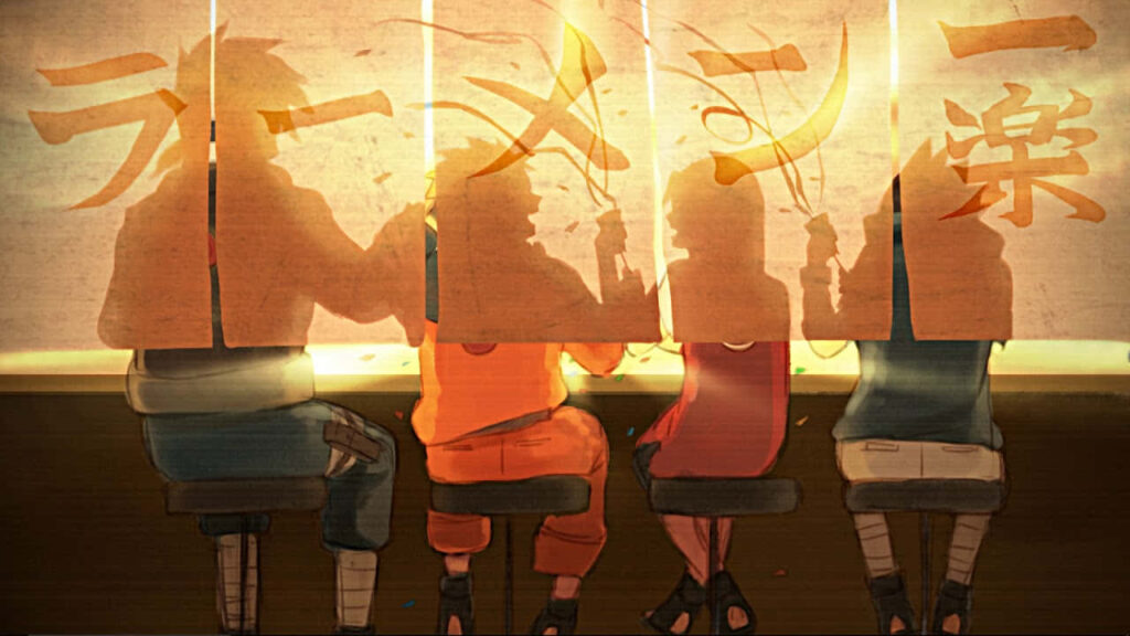 Konoha's Mighty Guardians: Team 7 Unites for Epic Voyage Wallpaper