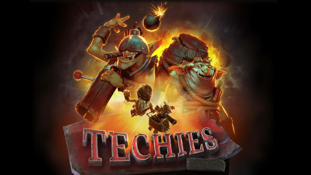Dota 2 Techies Trio: Unleashing Explosive Mayhem Wallpaper