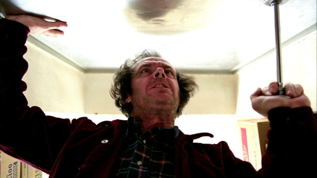 Tense *The Shining* Scene: Jack Torrance Wallpaper Background