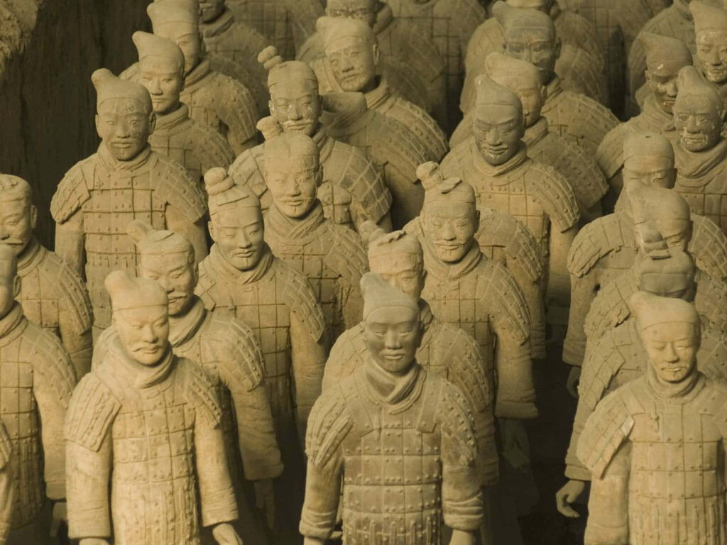 Terracotta Warriors Wallpaper: Ancient Chinese Art Background