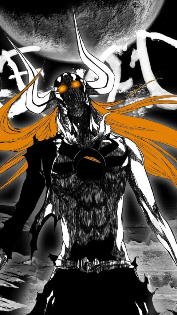 Striking Bleach Wallpaper: Intense Bankai Form with Dark Atmosphere