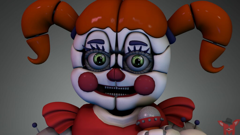 Menacing Encounters: Eerie FNAF Sister Location Wallpaper in High Definition