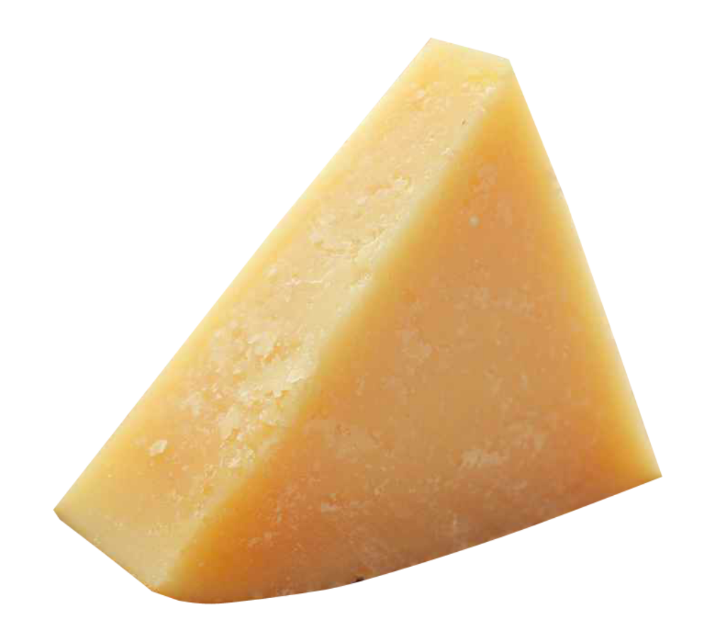 Aged Cheese Wedge on Transparent Background - Perfect Wallpaper!