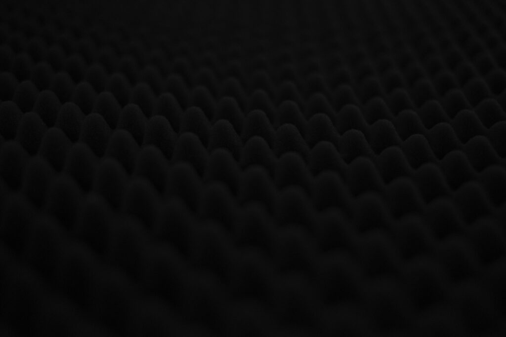 Textured Black Soundproof Wallpaper for Modern Industrial Aesthetics